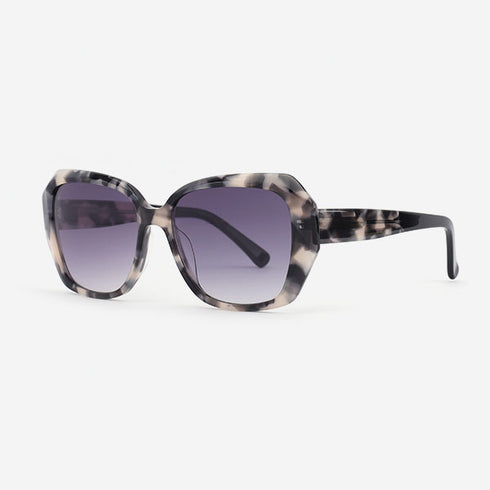 Angular Square bevel Acetate Women's Sunglasses 21A8092